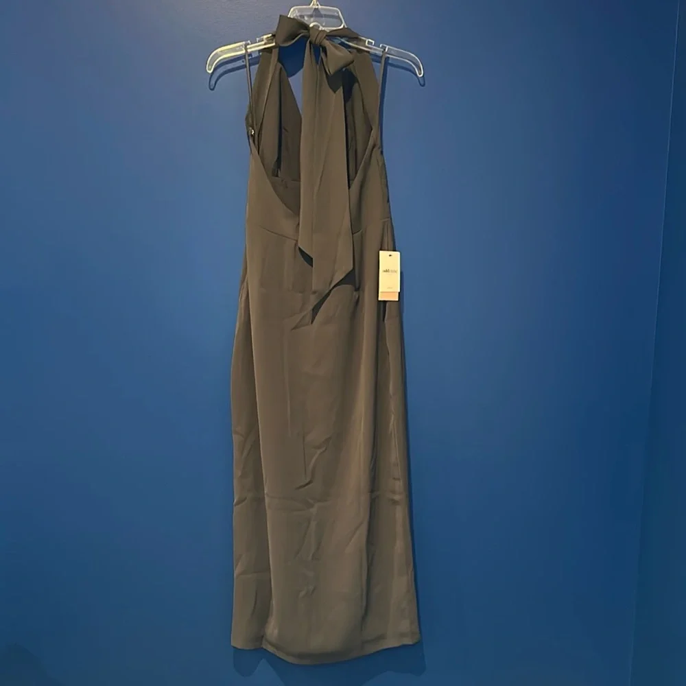Odd Muse Gray Halter Midi Dress - Picture 4 of 9